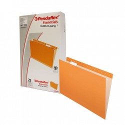 Folder Colgante Naranja Tamaño Oficio Pendaflex 25 Pzas 1/25