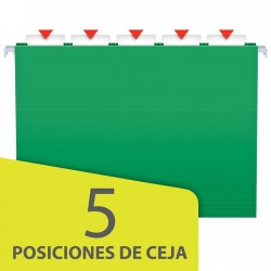 Folder Colgante Verde Tamaño Oficio Pendaflex 25 Pzas