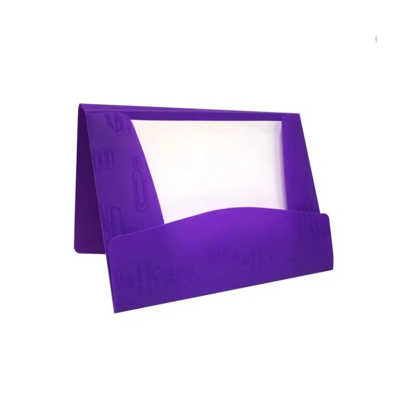 Folder Portadocumentos Polipropileno Morado Iclip Oxford