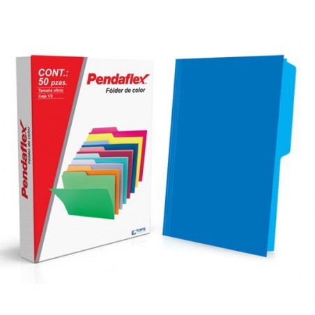 Folder Azul Tamaño Oficio Pendaflex 50 Piezas