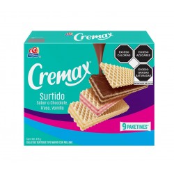 GALLETAS SURTIDAS TIPO WAFER CREMAX GAMESA 416 G 1/9