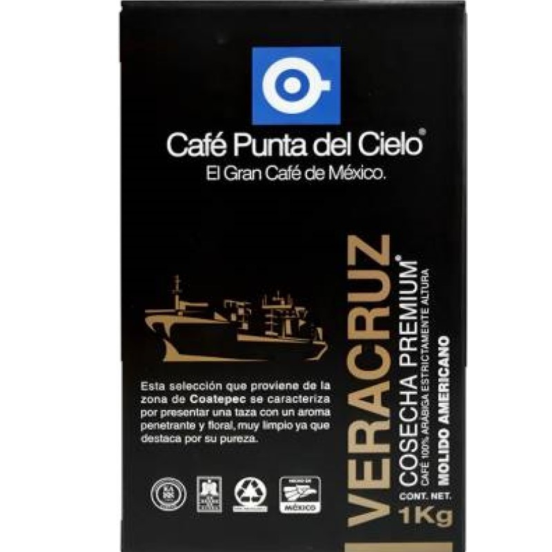 CAFE VERACRUZANO MOLIDO PUNTA DE CIELO 1 KG 1/1 872638