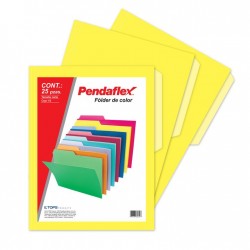 Folder Amarillo Tamaño Carta Pendaflex 25 Piezas
