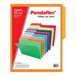 Folder Naranja Tamaño Carta Pendaflex 25 Piezas
