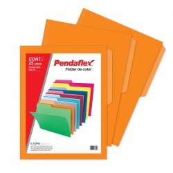 Folder Naranja Tamaño Carta Pendaflex 25 Piezas
