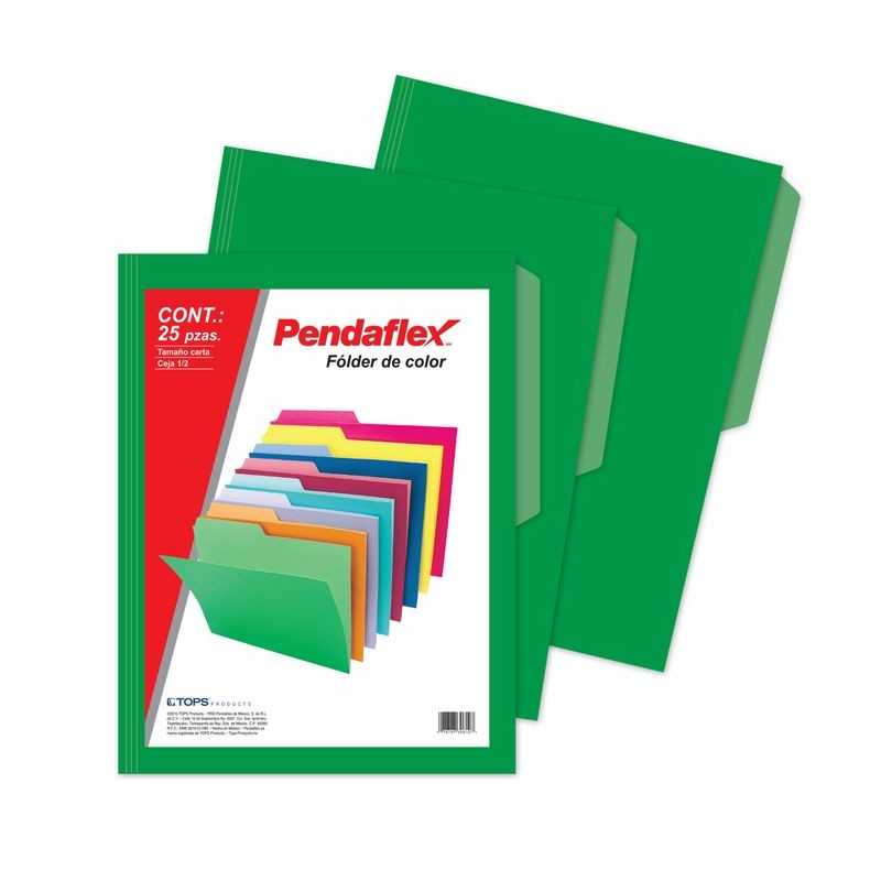 Folder Verde Tamaño Carta Pendaflex 25 Piezas