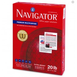 Paquete de Papel Bond Navigator Multipurpose Carta Blanco 75 gr