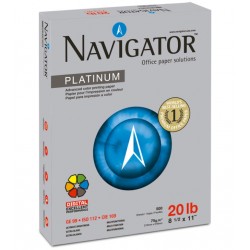 Paquete de Papel Bond Navigator Platinum Carta Blanco 75 gr