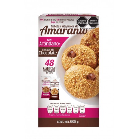 GALLETAS DE AMARANTO CON ARANDANO / CHISPAS DE CHOCOLATE TAIFELDS 608 G 1/3