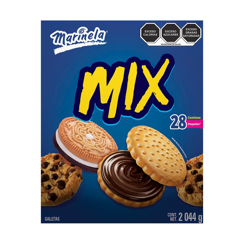 GALLETA MARINELA MIX 2.04 KG 1/28