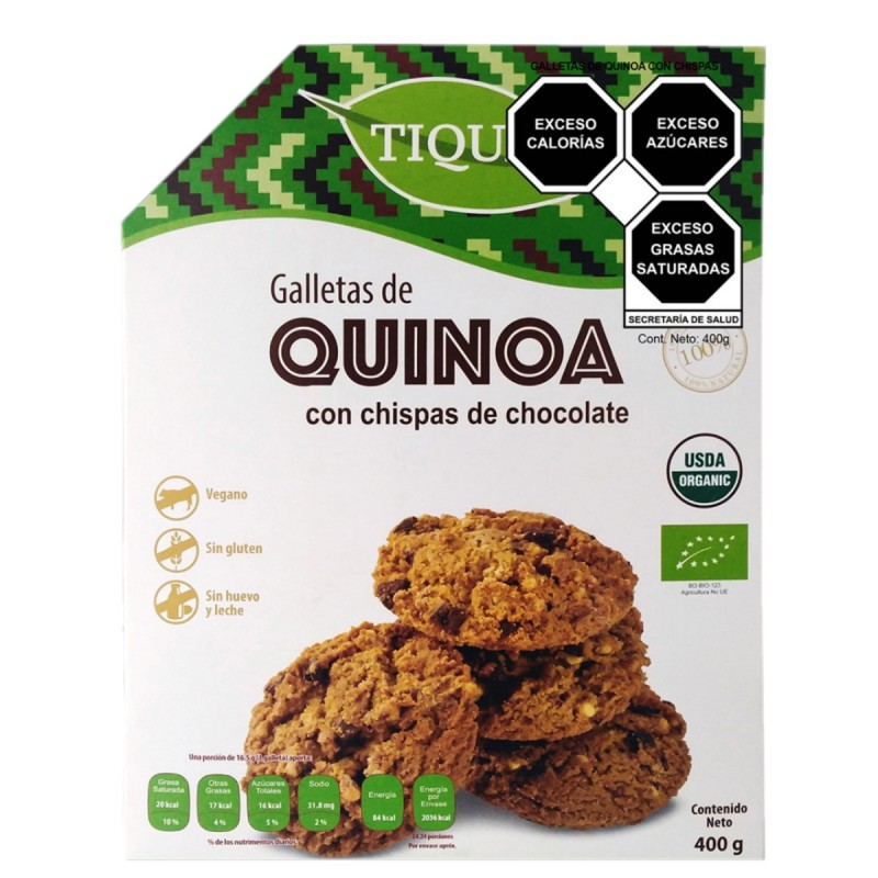 GALLETAS QUINOA CON CHISPAS DE CHOCOLATE 396G 1/1 632195