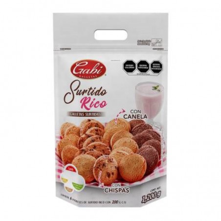 GALLETAS SURTIDO RICO GABI 1.2 KG 1/1 241854