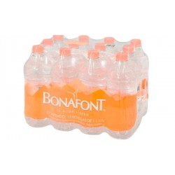 AGUA EMBOTELLADA 12 PZAS DE 1L BONAFONT 1/12 187638