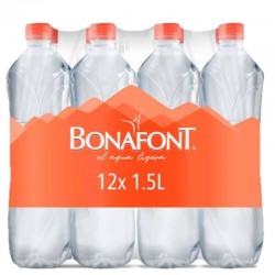 AGUA EMBOTELLADA 12 PZAS DE 1.5 L BONAFONT 1/12 017357