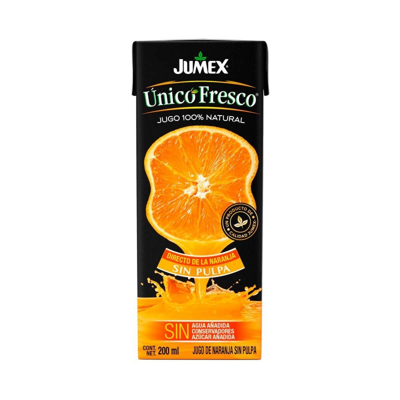 JUGO DE NARANJA UNICO FRESCO 200 ML JUMEX 1/24 091912