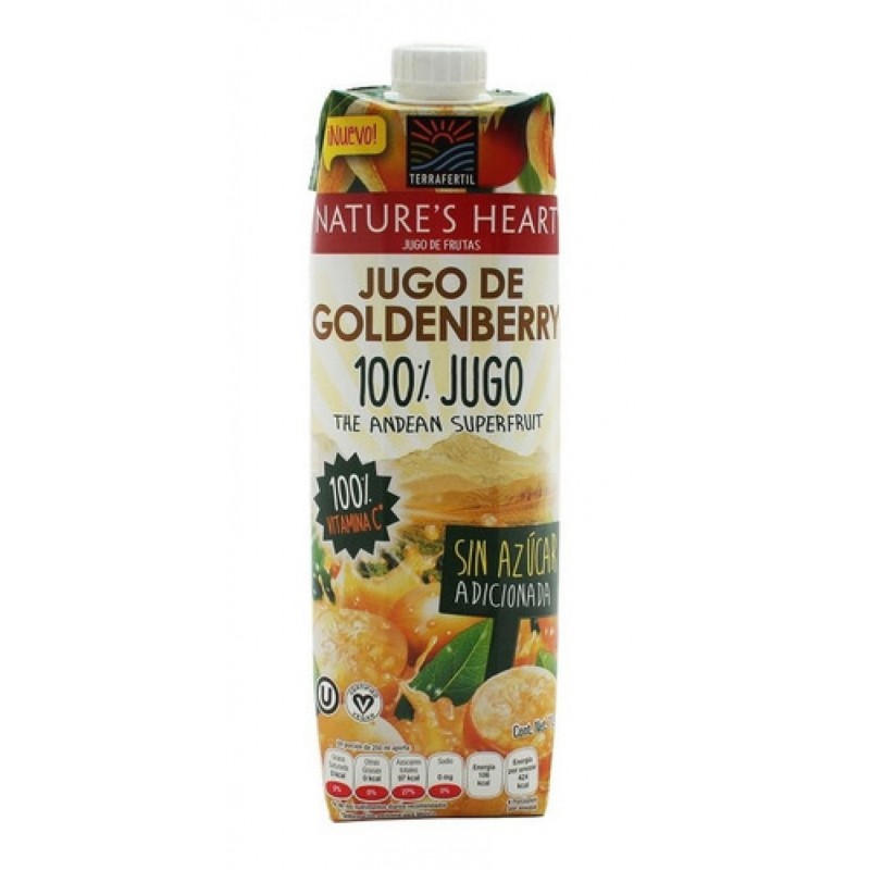 JUGO DE GOLDENBERRY 1 LITRO NATURES HEART 1/4 640156