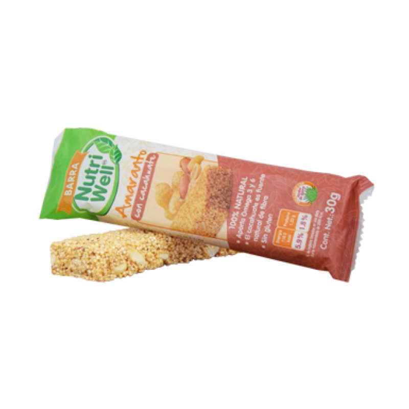 BARRAS DE AMARANTO DE 30 GMS NUTRIWELL 1/24 501781