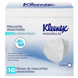 Cubrebocas Desechable Tricapa Kleenex 1/10 99475