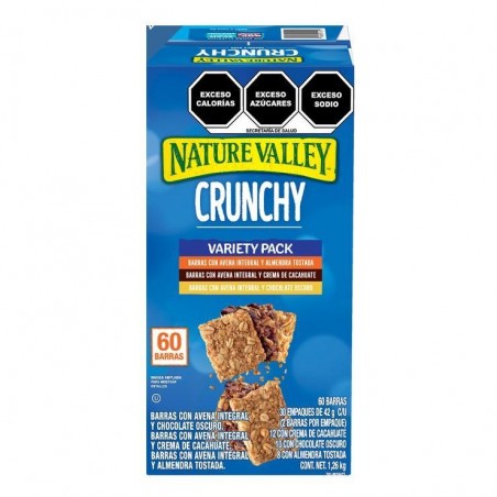 BARRAS DE GRANOLA MIX 21 GMS NATURE VALLEY 1/60 654803