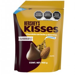 CHOCOLATES KISSES CON ALMENDRA HERSHEYS 900G 1/1 208676