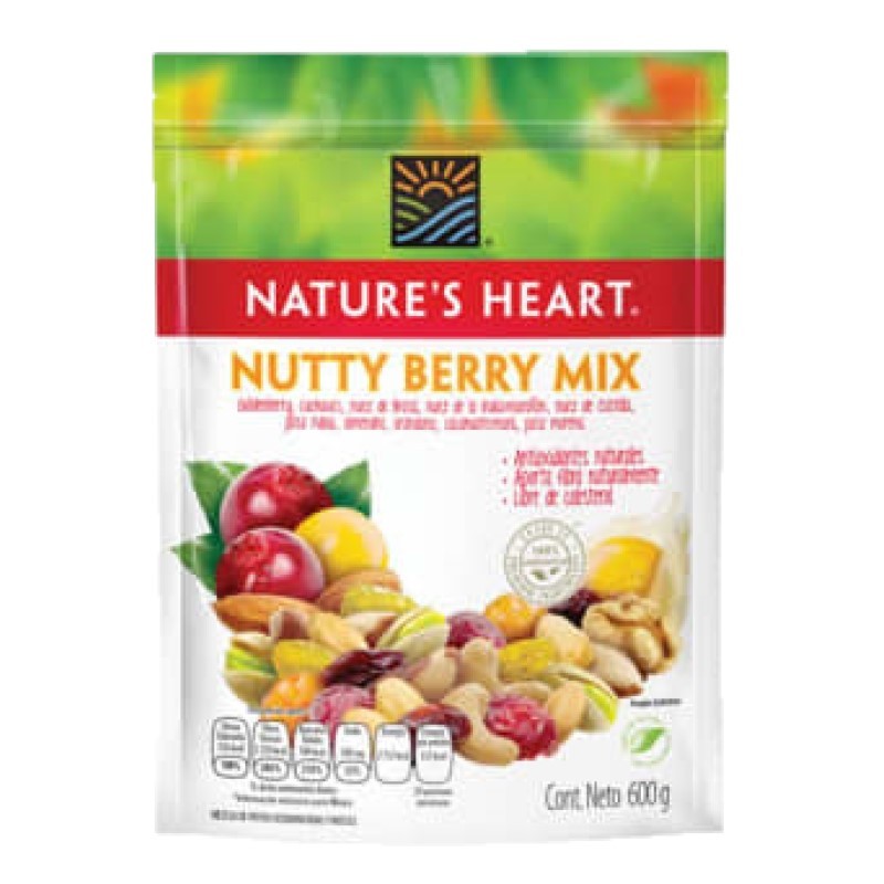 FRUTAS DESHIDRATADAS Y NUECES NATURES HEART 600 G 1/1 071026
