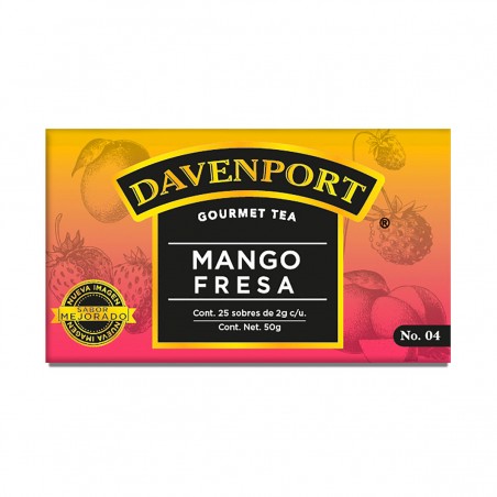 Té de Mango y Fresa Caja 25 Piezas Davenport 1/25