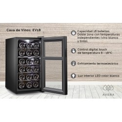 Cava de Vinos Avera EV18 para 18 Botellas