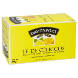 Té de Citricos Caja 25 Piezas Davenport 1/25