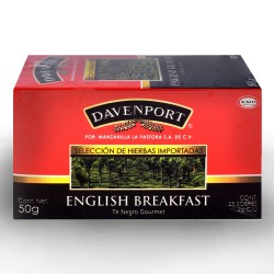 Té Negro English Breakfast Caja 25 Piezas Davenport 1/25