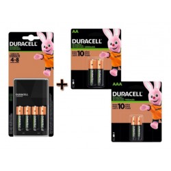 CARGADOR DE PILAS + 6 PILAS AA + 2 PILAS AAA DURACELL 1/8 075566