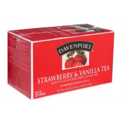 Té de Fresa Vainilla Caja 25 Piezas Davenport 1/25