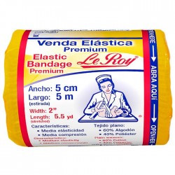 Venda Elástica Le Roy Premium de 5 cm x 5 m