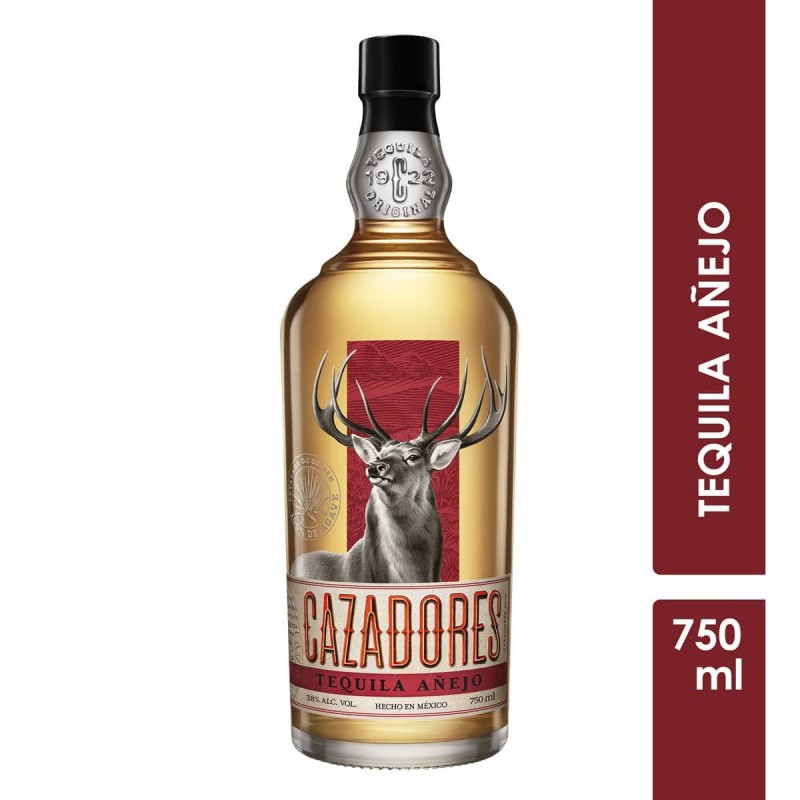 Tequila Añejo Cazadores 750 Ml  1/1 25269