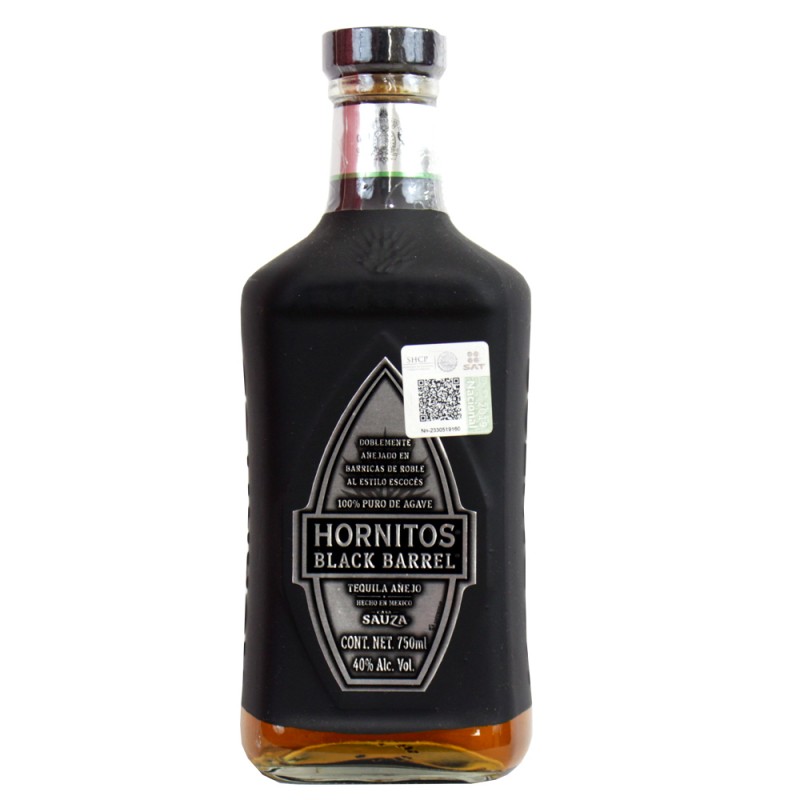 Tequila Añejo Black Barrel Sauza Hornitos 750 Ml 1/1 20366