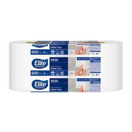 PAPEL HIGIENICO ELITE JUMBO PREMIUM  4/600 5926.