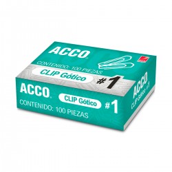 Clips Acco Gotico No.1 De 32mm 1/100 pzas 5689