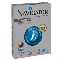 Paquete de Papel Bond Navigator Platinum Carta Blanco 90 gr 1/500 Hojas 46087