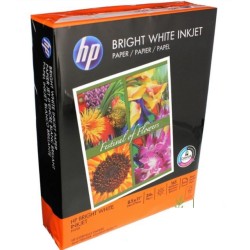 Paquete de Papel Bond HP Bright White Inkjet HPB1124 Carta Blanco 90 gr 1/500 Hojas 83450