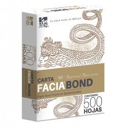 Caja de Papel Facia Bond Premium FBC5000 Carta Blanco 75 gr 10/500 Hojas c/u 10671