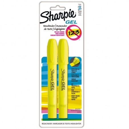 Marcatextos Sharpie Gel Amarillo 1/2 piezas 52188