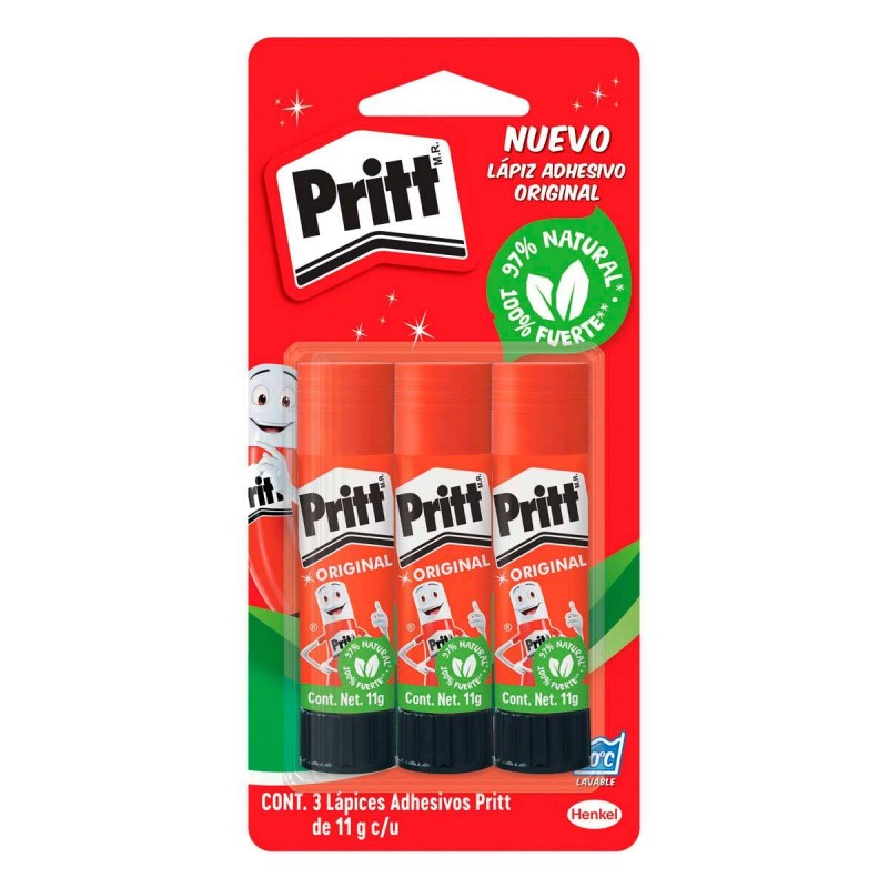 Lápiz Adhesivo Pritt 11 gramos 1/3 piezas 37870