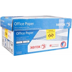 Paquetede Papel Bond Xerox Office Paper 3M2040 Carta Blanco 75 gr 1/500 Hojas 62020