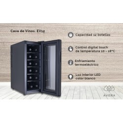 Cava de Vinos Avera EVE120 para 12 Botellas 1/1 140050