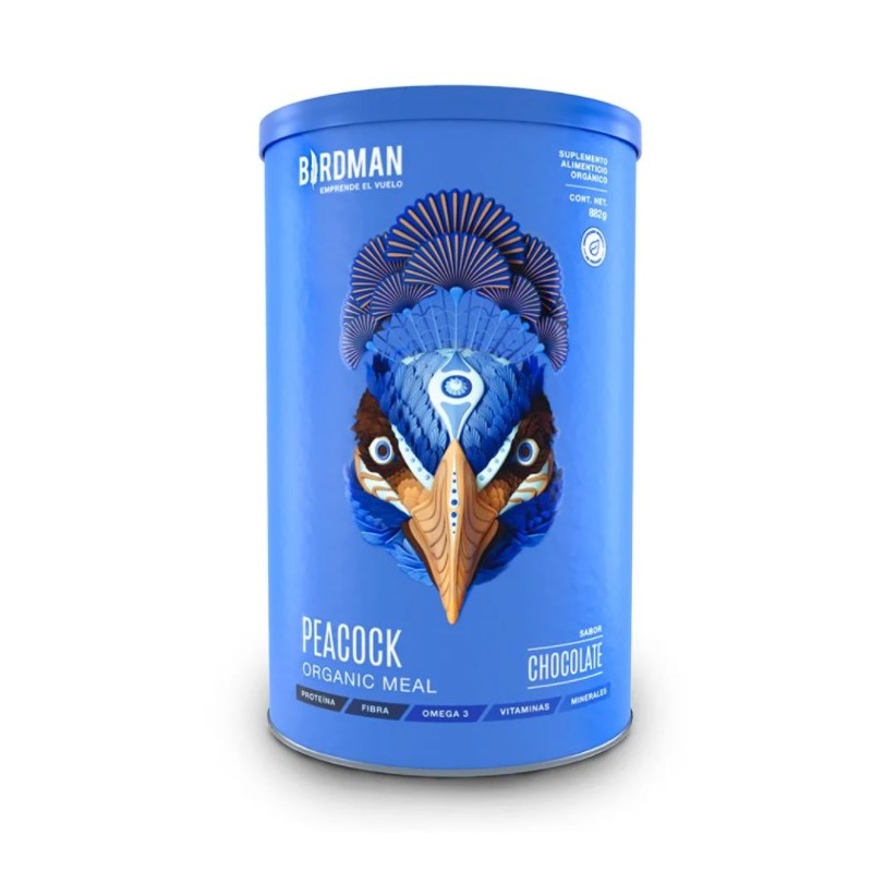 Birdman Peacock Organic Meal Sabor Chocolate 882 Gm