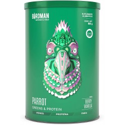 Proteina Vegana Birdman Parrot Greens & Protein Berry Vainilla 900 Gm