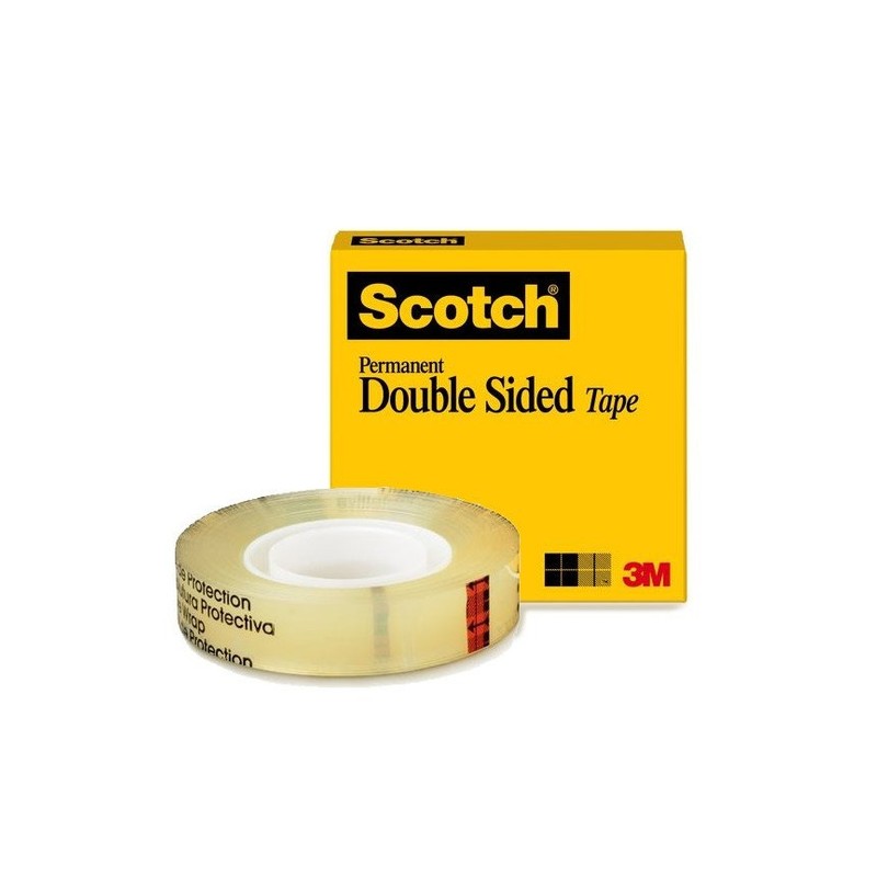 Cinta Scotch® Doble Cara, en Caja, 12.7 mm x 22.8 mm