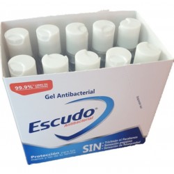 Caja Gel Antibacterial Escudo 40 piezas de 70 ml 1/40 560040