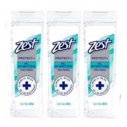 Gel Antibacterial Zest Protect+ Para Manos 400 ml 1/1 560030