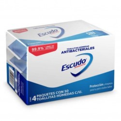 Toallitas Antibacteriales Escudo Paquete 50 Piezas 1/50 560033