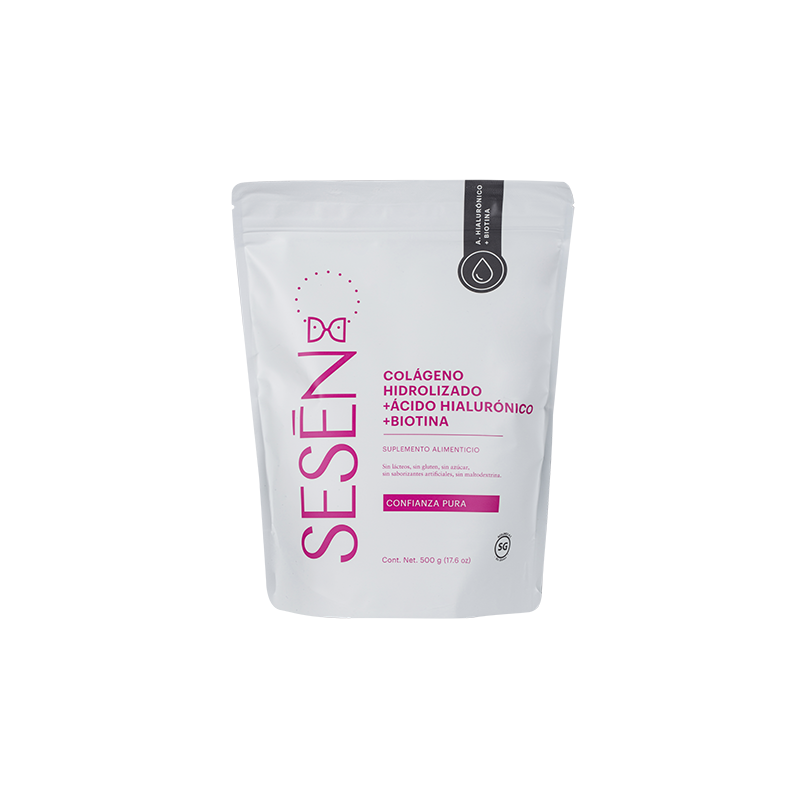 Sesen Colageno Hidrolizado + Acido Hoaluronico + Biotina 500 g.